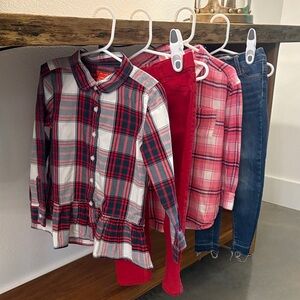 Little Girls (Size 4/5) Plaids & Jeans Sets